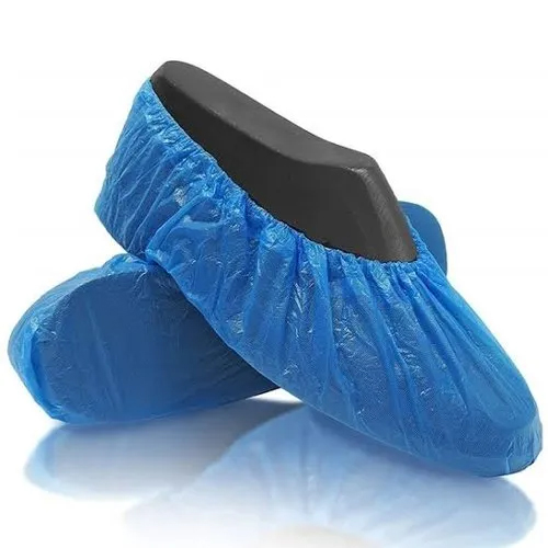 Blue Polyethylene Shoe Covers